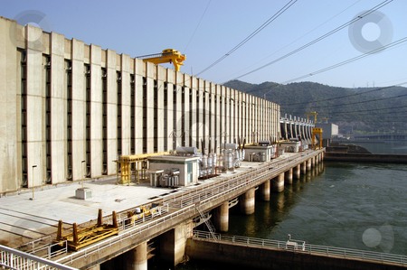 To use this stock image in your creative project, please select the size you need over to the right and click the "Add to Cart" button.
Your downloaded image will come with the Cutcaster watermark removed so don’t worry about the watermark you see on this page. Iron Gate 1 stock photo, Romania/Serbia, Iron Gate 1 Hydro Electric Dam, Danube River by David Ryan