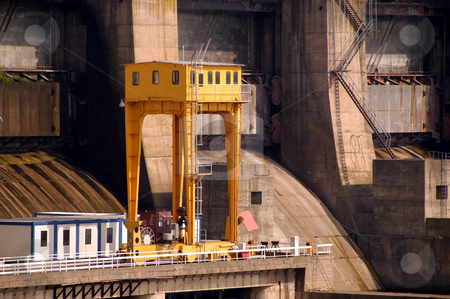 To use this stock image in your creative project, please select the size you need over to the right and click the "Add to Cart" button.
Your downloaded image will come with the Cutcaster watermark removed so don’t worry about the watermark you see on this page. Iron Gate 1 stock photo, Romania/Serbia, Iron Gate 1 Hydro Electric Dam, Danube River by David Ryan