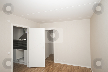 To use this stock image in your creative project, please select the size you need over to the right and click the "Add to Cart" button.
Your downloaded image will come with the Cutcaster watermark removed so don’t worry about the watermark you see on this page. Bedroom stock photo, New bedroom in a new apartment by Fredrik Elfdahl