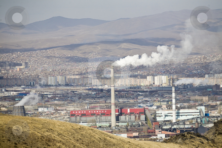 To use this stock image in your creative project, please select the size you need over to the right and click the "Add to Cart" button.
Your downloaded image will come with the Cutcaster watermark removed so don’t worry about the watermark you see on this page. Pollution smoke stock photo, Factory poluting a city with smoke by Mircea Struteanu