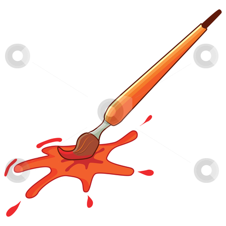To use this stock image in your creative project, please select the size you need over to the right and click the "Add to Cart" button.
Your downloaded image will come with the Cutcaster watermark removed so don’t worry about the watermark you see on this page. Paintbrush stock vector clipart, Paintbrush with splat of color, vector illustration by Milsi Art