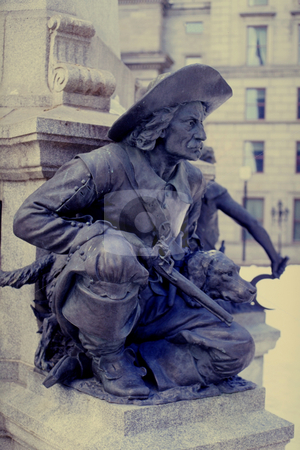 To use this stock image in your creative project, please select the size you need over to the right and click the "Add to Cart" button.
Your downloaded image will come with the Cutcaster watermark removed so don’t worry about the watermark you see on this page. Hunter stock photo, Bronze statue of hunter by Yann Poirier
