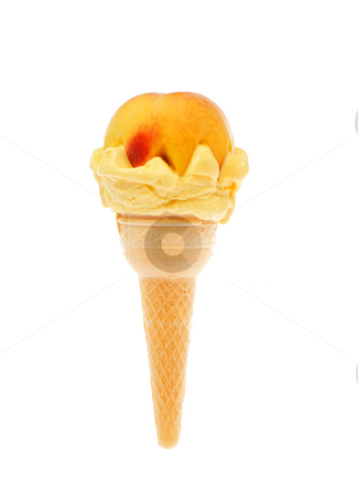 To use this stock image in your creative project, please select the size you need over to the right and click the "Add to Cart" button.
Your downloaded image will come with the Cutcaster watermark removed so don’t worry about the watermark you see on this page. Ice cream stock photo, Fruity ice cream with peach on white background by Jolanta Dabrowska