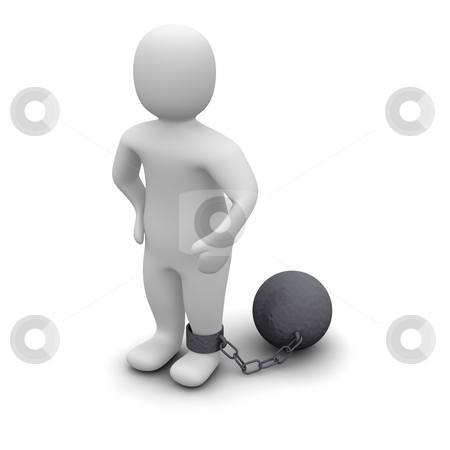 To use this stock image in your creative project, please select the size you need over to the right and click the "Add to Cart" button.
Your downloaded image will come with the Cutcaster watermark removed so don’t worry about the watermark you see on this page. Criminal with ball and chain stock photo, Criminal with ball. 3d rendered illustration isolated on white. by Jiri Moucka