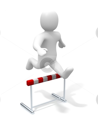 To use this stock image in your creative project, please select the size you need over to the right and click the "Add to Cart" button.
Your downloaded image will come with the Cutcaster watermark removed so don’t worry about the watermark you see on this page. Man jumping over the hurdle. 3d rendered illustration. stock photo, Man jumping over the hurdle. 3d rendered illustration. by Jiri Moucka