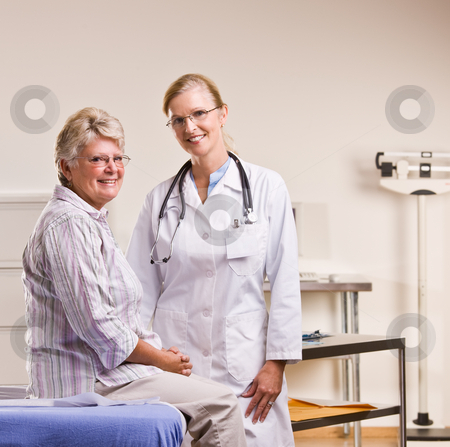 To use this stock image in your creative project, please select the size you need over to the right and click the "Add to Cart" button.
Your downloaded image will come with the Cutcaster watermark removed so don’t worry about the watermark you see on this page. Senior woman having checkup in doctor?s office stock photo, Senior woman having checkup in doctor?s office by Jonathan Ross