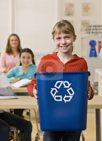 To use this stock image in your creative project, please select the size you need over to the right and click the "Add to Cart" button.
Your downloaded image will come with the Cutcaster watermark removed so don’t worry about the watermark you see on this page. Girl holding recycling bin stock photo, Girl holding recycling bin by Jonathan Ross