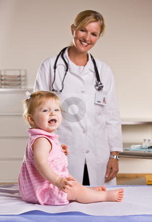 To use this stock image in your creative project, please select the size you need over to the right and click the "Add to Cart" button.
Your downloaded image will come with the Cutcaster watermark removed so don’t worry about the watermark you see on this page. Doctor and baby girl in doctor?s office stock photo, Doctor and baby girl in doctor?s office by Jonathan Ross