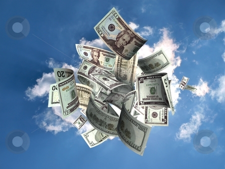 To use this stock image in your creative project, please select the size you need over to the right and click the "Add to Cart" button.
Your downloaded image will come with the Cutcaster watermark removed so don’t worry about the watermark you see on this page. Money rain stock photo, Money falling from the sky to represent, financial success and business opportunity. by vrcraft