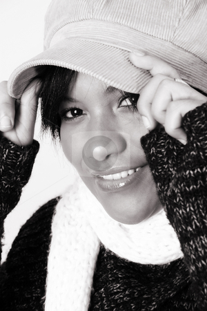 To use this stock image in your creative project, please select the size you need over to the right and click the "Add to Cart" button.
Your downloaded image will come with the Cutcaster watermark removed so don’t worry about the watermark you see on this page. Winter Woman stock photo, Beautiful young woman dressed in winter clothing by Vanessa Van Rensburg