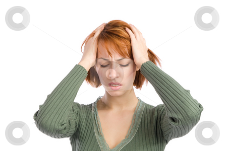 To use this stock image in your creative project, please select the size you need over to the right and click the "Add to Cart" button.
Your downloaded image will come with the Cutcaster watermark removed so don’t worry about the watermark you see on this page. Woman with Headache stock photo, Woman with severe migraine headache holding hands to head, isolated over white background. by Rognar