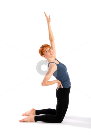 To use this stock image in your creative project, please select the size you need over to the right and click the "Add to Cart" button.
Your downloaded image will come with the Cutcaster watermark removed so don’t worry about the watermark you see on this page. Slim Young Woman doing Yoga Exercise stock photo, Young slim relaxed woman doing yoga exercise called Ustrasana, isolated on white background. by Rognar