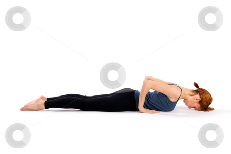 To use this stock image in your creative project, please select the size you need over to the right and click the "Add to Cart" button.
Your downloaded image will come with the Cutcaster watermark removed so don’t worry about the watermark you see on this page. Fit Woman Practising Yoga stock photo, Young slim woman doing yoga exercise called Bhujangasana, isolated on white background. by Rognar
