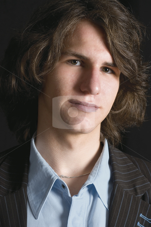 To use this stock image in your creative project, please select the size you need over to the right and click the "Add to Cart" button.
Your downloaded image will come with the Cutcaster watermark removed so don’t worry about the watermark you see on this page. Male in suit stock photo, Young men in suit without a tie by Yann Poirier