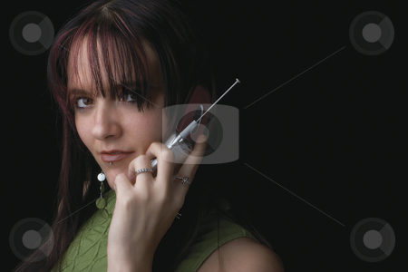 To use this stock image in your creative project, please select the size you need over to the right and click the "Add to Cart" button.
Your downloaded image will come with the Cutcaster watermark removed so don’t worry about the watermark you see on this page. Fashion model - Cell phone stock photo, twenty something fashion model smiling with a cell phone in hand by Yann Poirier