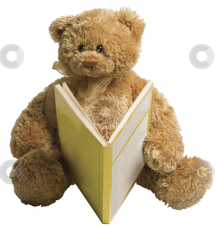 To use this stock image in your creative project, please select the size you need over to the right and click the "Add to Cart" button.
Your downloaded image will come with the Cutcaster watermark removed so don’t worry about the watermark you see on this page. Teddy bear reading stock photo, Small teddy bear reading a yellow book by Yann Poirier