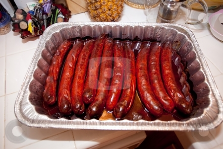 To use this stock image in your creative project, please select the size you need over to the right and click the "Add to Cart" button.
Your downloaded image will come with the Cutcaster watermark removed so don’t worry about the watermark you see on this page. Chorizo al vino stock photo, Chorizo is a term encompassing several types of pork sausage originating from the Iberian Peninsula. by Mariusz Jurgielewicz