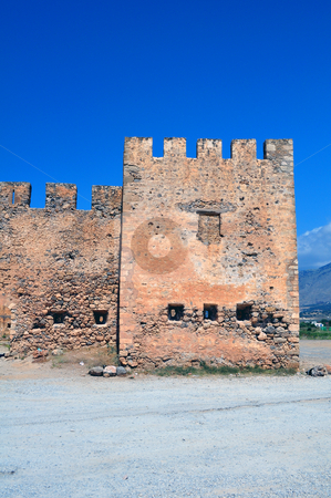 To use this stock image in your creative project, please select the size you need over to the right and click the "Add to Cart" button.
Your downloaded image will come with the Cutcaster watermark removed so don’t worry about the watermark you see on this page. Frangocastello castle. stock photo, Travel photography: Frangocastello: venetian castle on the south coast of Crete by Fernando Barozza