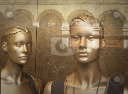 To use this stock image in your creative project, please select the size you need over to the right and click the "Add to Cart" button.
Your downloaded image will come with the Cutcaster watermark removed so don’t worry about the watermark you see on this page. Artificial Beauty stock photo, Two display dummies by mdphot
