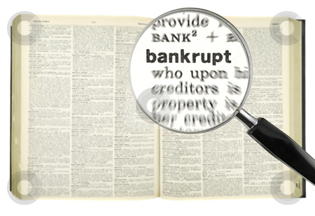 To use this stock image in your creative project, please select the size you need over to the right and click the "Add to Cart" button.
Your downloaded image will come with the Cutcaster watermark removed so don’t worry about the watermark you see on this page. Dictionary search stock photo, A magnifying glass on the word BANKRUPT on a dictionary. by Ignacio Gonzalez Prado