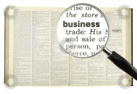 To use this stock image in your creative project, please select the size you need over to the right and click the "Add to Cart" button.
Your downloaded image will come with the Cutcaster watermark removed so don’t worry about the watermark you see on this page. Dictionary search stock photo, A magnifying glass on the word BUSINESS on a dictionary. by Ignacio Gonzalez Prado