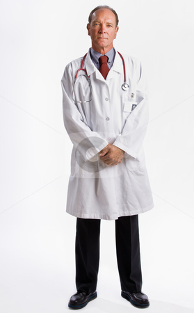To use this stock image in your creative project, please select the size you need over to the right and click the "Add to Cart" button.
Your downloaded image will come with the Cutcaster watermark removed so don’t worry about the watermark you see on this page. Doctor in lab coat and stethoscope stock photo, Doctor in lab coat and stethoscope by Jonathan Ross