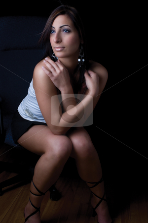 To use this stock image in your creative project, please select the size you need over to the right and click the "Add to Cart" button.
Your downloaded image will come with the Cutcaster watermark removed so don’t worry about the watermark you see on this page. Hidding in arm stock photo, Twenty something fashion model hidding behind her arms looking in the distance by Yann Poirier
