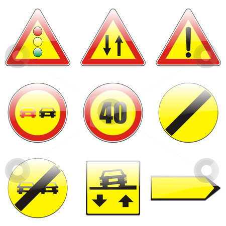 To use this stock image in your creative project, please select the size you need over to the right and click the "Add to Cart" button.
Your downloaded image will come with the Cutcaster watermark removed so don’t worry about the watermark you see on this page. Fully editable vector european traffic signs with details ready to use stock vector clipart, Fully editable vector european traffic signs with details ready to use by pilgrim.artworks