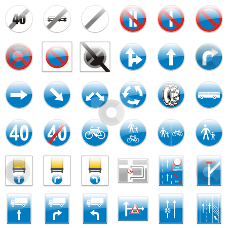 To use this stock image in your creative project, please select the size you need over to the right and click the "Add to Cart" button.
Your downloaded image will come with the Cutcaster watermark removed so don’t worry about the watermark you see on this page. Fully editable vector european traffic signs with details ready to use stock vector clipart, Fully editable vector european traffic signs with details ready to use by pilgrim.artworks