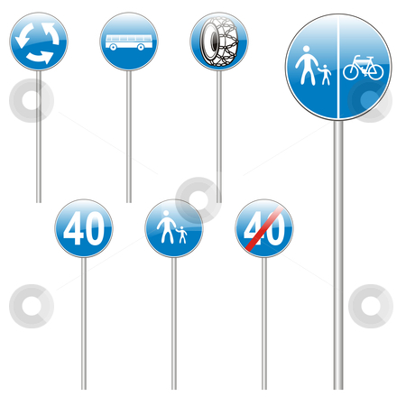 To use this stock image in your creative project, please select the size you need over to the right and click the "Add to Cart" button.
Your downloaded image will come with the Cutcaster watermark removed so don’t worry about the watermark you see on this page. Fully editable vector european traffic signs with stick stock vector clipart, Fully editable vector european traffic signs with stick by pilgrim.artworks
