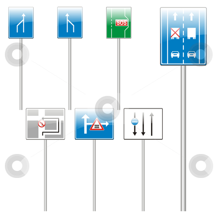 To use this stock image in your creative project, please select the size you need over to the right and click the "Add to Cart" button.
Your downloaded image will come with the Cutcaster watermark removed so don’t worry about the watermark you see on this page. Fully editable vector european traffic signs with stick stock vector clipart, Fully editable vector european traffic signs with stick by pilgrim.artworks
