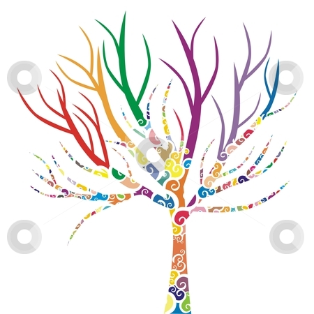 To use this stock image in your creative project, please select the size you need over to the right and click the "Add to Cart" button.
Your downloaded image will come with the Cutcaster watermark removed so don’t worry about the watermark you see on this page. Vector illustration of a tree with colored patterns stock vector clipart, Vector illustration of a tree with colored patterns by pilgrim.artworks