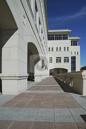To use this stock image in your creative project, please select the size you need over to the right and click the "Add to Cart" button.
Your downloaded image will come with the Cutcaster watermark removed so don’t worry about the watermark you see on this page. Arch Way stock photo, Stone arches on the balcony view. by Charles Buegeler