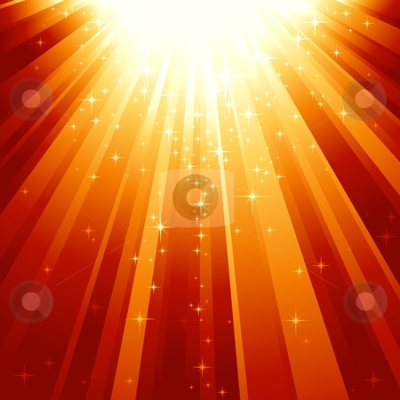 To use this stock image in your creative project, please select the size you need over to the right and click the "Add to Cart" button.
Your downloaded image will come with the Cutcaster watermark removed so don’t worry about the watermark you see on this page. Magic stars descending on beams of light stock vector clipart, Festive square abstract background with stars descending on rays of red golden light. 7 global colors, background controlled by 1 linear gradient. by Ina Wendrock