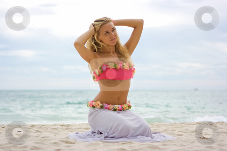 To use this stock image in your creative project, please select the size you need over to the right and click the "Add to Cart" button.
Your downloaded image will come with the Cutcaster watermark removed so don’t worry about the watermark you see on this page. Girl on the beach stock photo, Blonde girl sitting on the sandy beach by Dmitry Rostovtsev