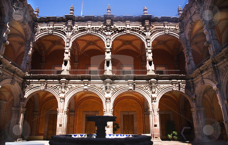 To use this stock image in your creative project, please select the size you need over to the right and click the "Add to Cart" button.
Your downloaded image will come with the Cutcaster watermark removed so don’t worry about the watermark you see on this page. Fountain Courtyard Orange Arches Sculptures Queretaro Mexico stock photo, Temple and Convent of Saint Agustin, Art Museum, Queretaro, Mexico, Arches, Fountain, sculptures, Built 1745
Resubmit--In response to comments from reviewer have further processed image to reduce noise and sharpen focus. by William Perry
