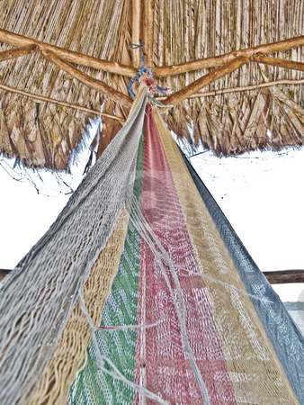 To use this stock image in your creative project, please select the size you need over to the right and click the "Add to Cart" button.
Your downloaded image will come with the Cutcaster watermark removed so don’t worry about the watermark you see on this page. Multicolor hammock in a wooden hut with wind stock photo, Multicolor hammock in a wooden hut with wind by Vincent Demers