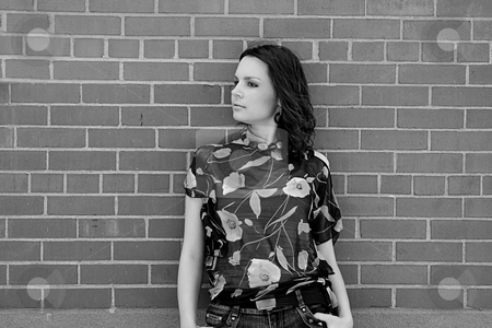 To use this stock image in your creative project, please select the size you need over to the right and click the "Add to Cart" button.
Your downloaded image will come with the Cutcaster watermark removed so don’t worry about the watermark you see on this page. Young women with style stock photo, Young women with style against brick wall by Yann Poirier