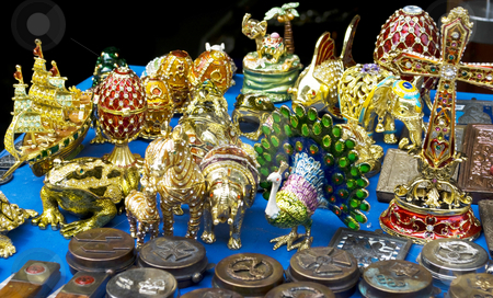 To use this stock image in your creative project, please select the size you need over to the right and click the "Add to Cart" button.
Your downloaded image will come with the Cutcaster watermark removed so don’t worry about the watermark you see on this page. Toys decorated with jewels stock photo, Different toys decorated with colorful jewels and stones by Desislava Dimitrova