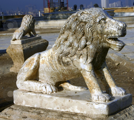 To use this stock image in your creative project, please select the size you need over to the right and click the "Add to Cart" button.
Your downloaded image will come with the Cutcaster watermark removed so don’t worry about the watermark you see on this page. 257 Citadel lion statue stock photo, A statue on a lion in the Citadel in Cairo Egypt by Sharron Schiefelbein