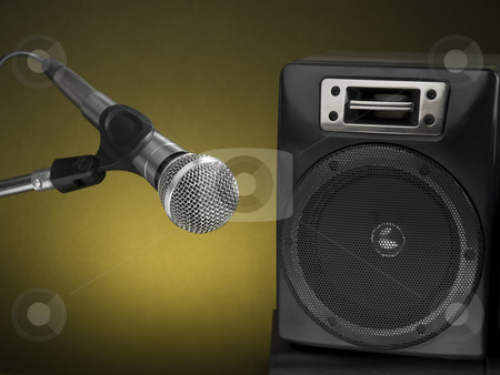 To use this stock image in your creative project, please select the size you need over to the right and click the "Add to Cart" button.
Your downloaded image will come with the Cutcaster watermark removed so don’t worry about the watermark you see on this page. Let?s rock! stock photo, Professional microphone and speaker with a defused yellow background. by Ignacio Gonzalez Prado
