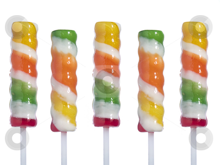 To use this stock image in your creative project, please select the size you need over to the right and click the "Add to Cart" button.
Your downloaded image will come with the Cutcaster watermark removed so don’t worry about the watermark you see on this page. Lollipop stock photo, Five lollipop sticks isolated over white background. by Ignacio Gonzalez Prado