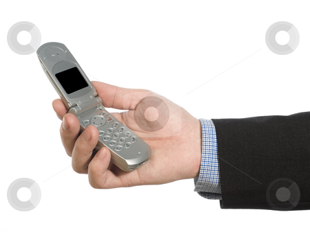 To use this stock image in your creative project, please select the size you need over to the right and click the "Add to Cart" button.
Your downloaded image will come with the Cutcaster watermark removed so don’t worry about the watermark you see on this page. Holding a cell phone stock photo, A man's hand holding a cell phone over white background. by Ignacio Gonzalez Prado