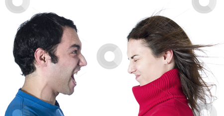 To use this stock image in your creative project, please select the size you need over to the right and click the "Add to Cart" button.
Your downloaded image will come with the Cutcaster watermark removed so don’t worry about the watermark you see on this page. A big scream stock photo, A man screaming at her girlfriend on white background. by Ignacio Gonzalez Prado