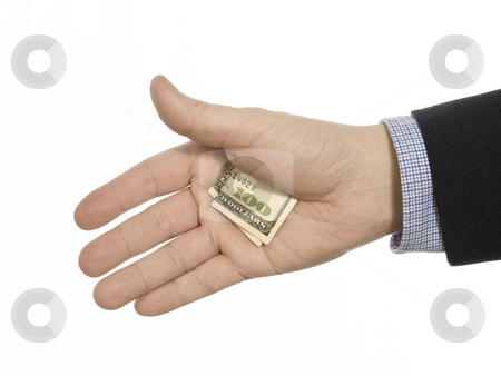 To use this stock image in your creative project, please select the size you need over to the right and click the "Add to Cart" button.
Your downloaded image will come with the Cutcaster watermark removed so don’t worry about the watermark you see on this page. Hidden tip stock photo, A man's hand hiding a hundred dollars tip. by Ignacio Gonzalez Prado