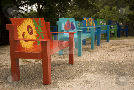 To use this stock image in your creative project, please select the size you need over to the right and click the "Add to Cart" button.
Your downloaded image will come with the Cutcaster watermark removed so don’t worry about the watermark you see on this page. Home Made Benches stock photo, Bright and colorful hand crafted benches displayed for sale. by Charles Buegeler