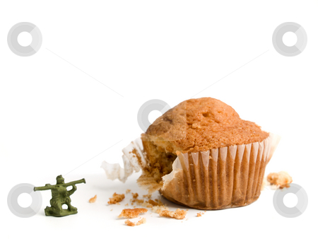 To use this stock image in your creative project, please select the size you need over to the right and click the "Add to Cart" button.
Your downloaded image will come with the Cutcaster watermark removed so don’t worry about the watermark you see on this page. Burning calories! stock photo, A little toy soldier shooting his bazooka at a muffin. A conceptual image about the importance of a haelthy lifestile. by Ignacio Gonzalez Prado
