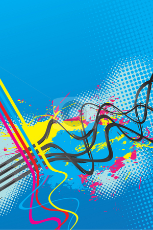 To use this stock image in your creative project, please select the size you need over to the right and click the "Add to Cart" button.
Your downloaded image will come with the Cutcaster watermark removed so don’t worry about the watermark you see on this page. Squiggle Lines Splatter stock photo, Abstract layout with wavy lines in a cmyk color scheme. by Todd Arena