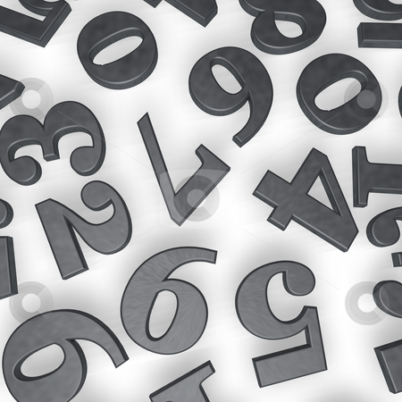 To use this stock image in your creative project, please select the size you need over to the right and click the "Add to Cart" button.
Your downloaded image will come with the Cutcaster watermark removed so don’t worry about the watermark you see on this page. Numbers stock photo, Disorder of numbers on white background - 3d illustration by J?
