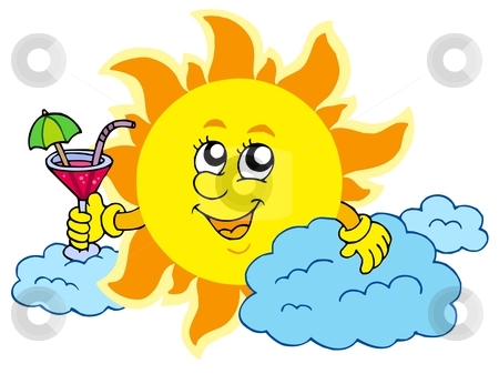 To use this stock image in your creative project, please select the size you need over to the right and click the "Add to Cart" button.
Your downloaded image will come with the Cutcaster watermark removed so don’t worry about the watermark you see on this page. Sun with drink stock vector clipart, Sun with drink - vector illustration. by Klara Viskova